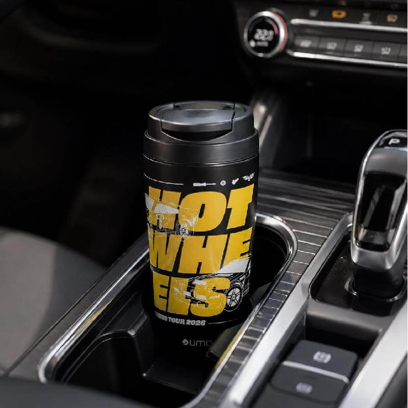 Vaso Térmico para Café Mug Hot Wheels Legends Champ Black 590 ml UMA