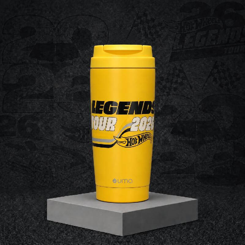 Vaso Térmico para Café Mug Hot Wheels Legends Turbo Yellow 590 ml UMA